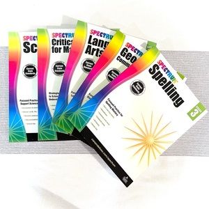 Spectrum workbook 3rd grade 5 books